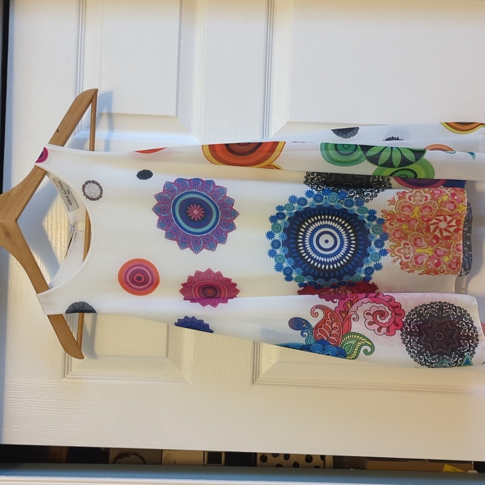 Adele Altman Colorful Geometric top
